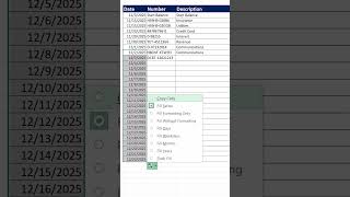 Extend Excel Date Format To Other Dates: Fill Formatting Only Trick! Excel Short 80