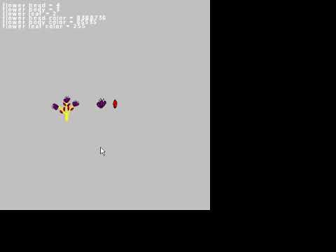 game maker, random flower generator test