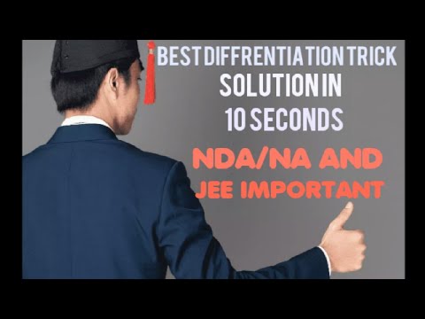 Differentiation short trick of log function Solution within 10 seconds..