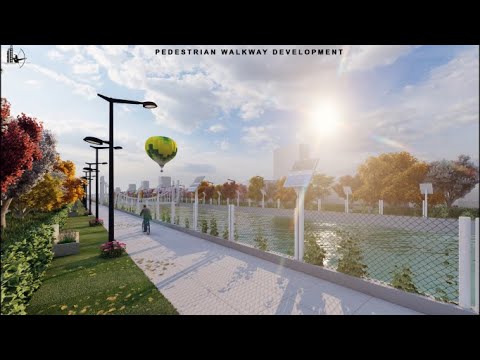 Pedestrian Walkway Development II Lumion Realistic Render II