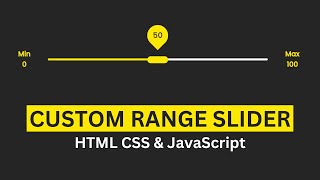 How To Make Custom Range Slider Using HTML CSS & JavaScript | Create Range Slider For Website
