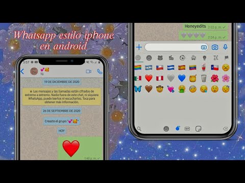 ♡︎⚡Whatsapp estilo iphone en android - tema oscuro y white + nuevos emojis