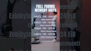 (Part-2)Full Form Related To Memory Units.#computer #computereducational #trending #education