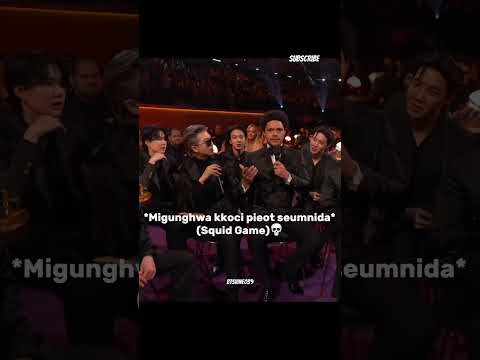 BTS reaction to TREVOR NOAH’S squid game JOKE at grammys 🤣#bts #btsarmy #viral #kpop #foryou