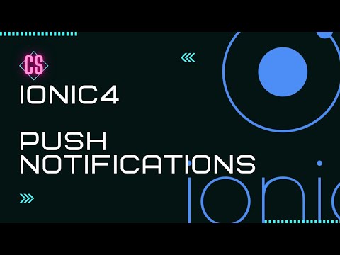 Part 1: Ionic push notification end to end