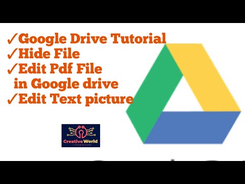 Google Drive Full Tutorial | How to use Google Drive proper | Creative World | Google Drive tricks