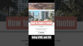 How to make a footer #coding #programming #travelblog #blog  #miami #florida
