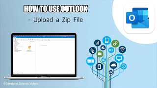How to UPLOAD a Zip File to Microsoft Outlook Using a Mac / Desktop Computer - Basic Tutorial | New