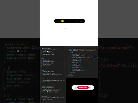 How To Create Pagination Using HTML & CSS @ASTechMaster  #coding #css #html