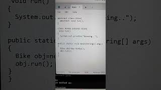 Abstract class and method in Java #javadeveloper #javaprogramming #coder #coding #developer.