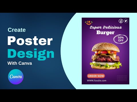 How to Make an Awesome Food Poster in Canva | Canva Tutorial #canva #canvatutorial #canvatips