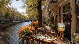 Smooth Jazz & Spring Vibes | Peaceful Riverside Café Music to Relax and Unwind