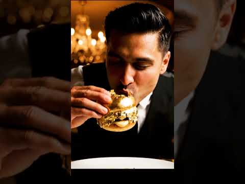 🍔 Dubai’s $1000 Gold Burger — Would You Try This? ✨