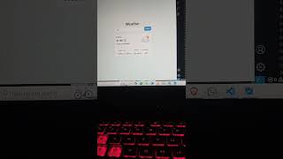 Weather web application using react.js ,jsx #lovecoding #webdesign #react #htmlcss