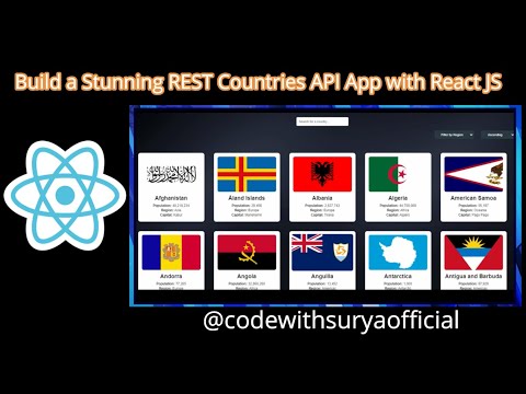 Build a Stunning REST Countries API App with React JS 🚀 | Frontend
