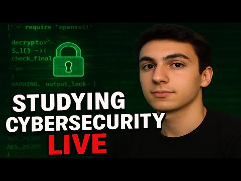 Studying Cybersecurity LIVE – Learn With Me! 🔐💻Basics