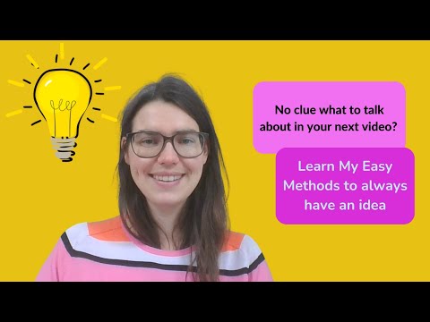 No clue what to talk about in your video? Use my topic brainstorming techniques to change that