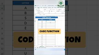CODE FUNCTION | How to Apply Code Formula in Excel ? 📊💻🔍 #exceltips #data #shorts #codeformula