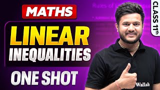 Linear Inequalities Class 11 One Shot 🔥 | All Concepts + NCERT | Class 11 Maths Chapter 5