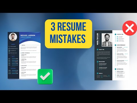 3 Resume Mistakes You Must Avoid  | Fix them now
