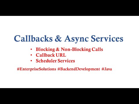 Callbacks & Asyncs Services . Ep 4, pt 1 -  Scheduler, Async Services