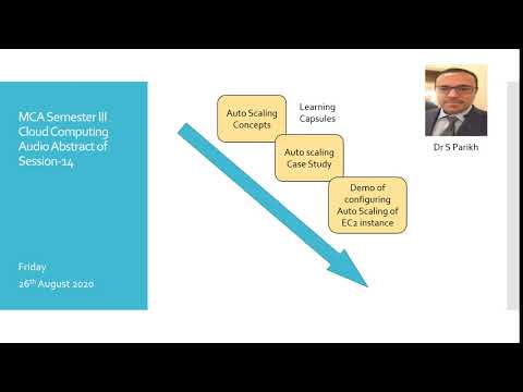 Audio Abstract session 14 Cloud Computing Course (MCA Sem III)