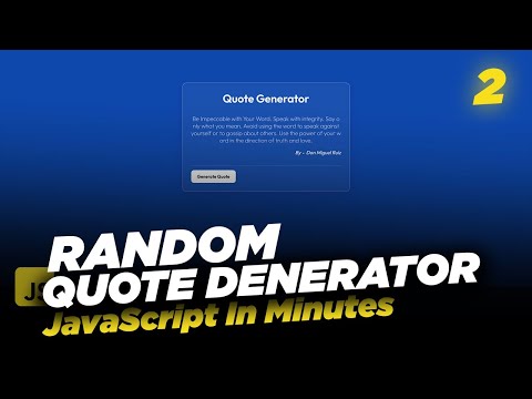 Random Quote Generator in HTML/ CSS