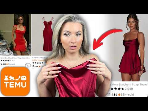 TEMU RED DRESSES TRY ON HAUL *hit or miss, date night dresses, valentine’s day*