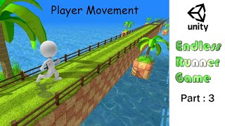 Endless Runner Game in Unity | Part-3 Moving the player (Left or Right) | Move Player In Unity