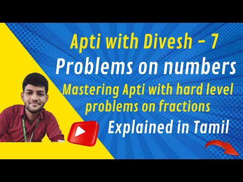 Crunching Numbers: Mastering Hard-Level Fraction Problems | Apti with Divesh
