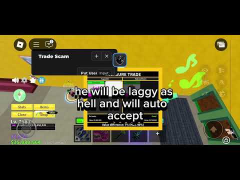 NEW BLOX FRUIT SCAM SCRIPT. FREEZ + AUTO ACCECPT. 🔥 LINK IS MY COMMENT BOX.