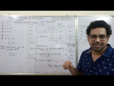 D.T. - TOTAL INCOME & TAX CALCULATION P.Y. 2019-20- RAVI SIR'S EXCELLENCE TUTORIALS-8850207591