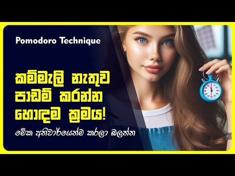 Pomodoro Technique Sinhala | Stay Focused for Exams! විභාගයට මේ විදිහට පාඩම් කරල බලන්න | Study Tips