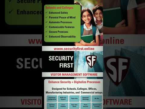 Visitor Management Software System for Schools, Colleges, Corporate Offices and Manufacturing Setups