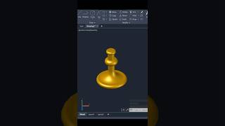 Revolve Command in AutoCAD 3D #autocadshorts