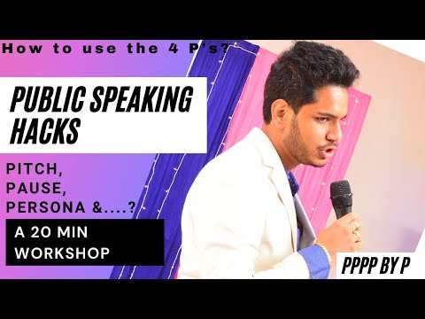 Public Speaking  with Pri|Speech|Workshop|Session|Pace|Pause|Persona|Pitch|Toastmasters|Level 5|Edu