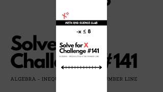 Solve for X Challenge # 141 | How to solve inequalities