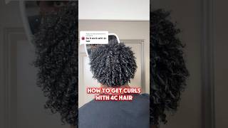 How to get curls with 4C hair🔥🔥🔥