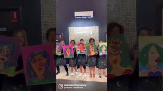 Champainting - #picasso eat your heart out! #sydney  #melbourne  #shorts #shortvideo