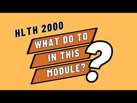 HLTH 2000 102 and 1002 Week 4 Module 3 Assignments