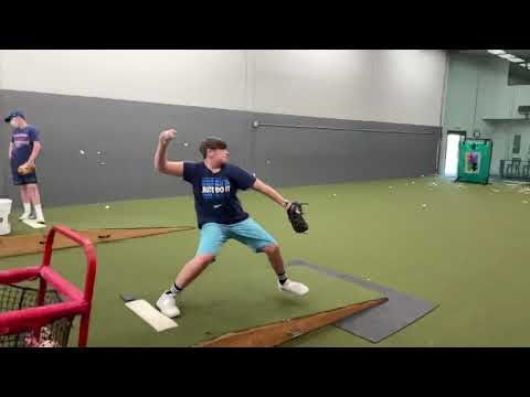 Ethan Vaughn 13 years old working on pitching mechanics 70.8 mph