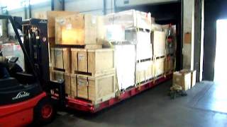 The Mobile Transport Tray Unloaded w/Crated Cargo in Seconds!