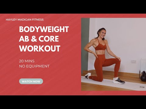20 Min Bodyweight Abs & Core Workout | Real Time | No Equipment