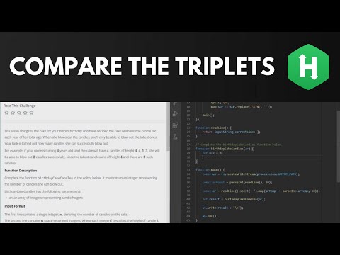 HackerRank Compare the Triplets - Solution Walkthrough (JavaScript)
