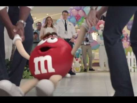 M&M's Commercial 2017 Mall Easter Bunny