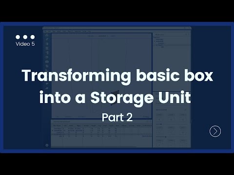 Transform a Basic Box into a Storage Unit and you will Master SketchList 3D