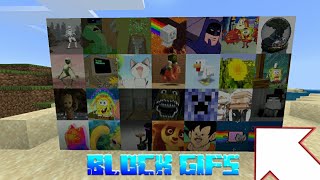 Ada block GIFS di Minecraft || MCBE Addon