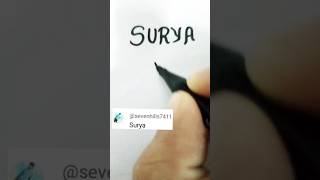 SURYA♥️ Comment down ur name for the next logo 👍#customlogodesign #youtubeshorts #shorts #viral
