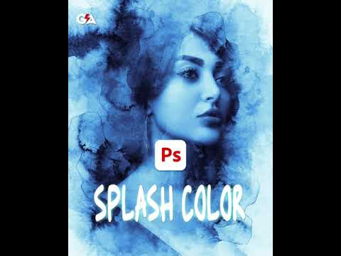 Splash  color | How to splash color into Photo | #Shorts