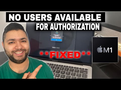 How to fix No Users Available For Authorization While Resetting Macbook Air or Pro M1
